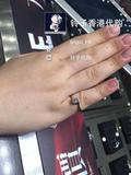 香港代购 周大福专柜正品 唯爱系列18K金扭臂4爪钻石戒指 43分