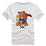 卡通奥尼尔短袖T恤骑士詹姆斯科比篮球衣服夏天男士大码半袖衫