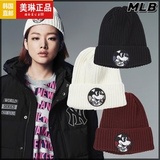 韩国代购正品MLB专柜2015冬季新款简约白搭针织毛线帽子 三色
