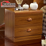 实木木质床头柜简约现代中式乌金木色床边柜特价 收纳柜 储物柜