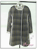 专柜代购韩国W.doubleudot(达点)casi秋格子风衣WW4A-R1030原2888
