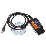 汽车故障诊断检测线仪 ELM327 OBD2 V2.1行车电脑USB接口线