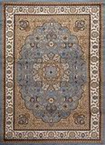 美国代购 地毯 RUGS AREA现代装饰方形地毯 棕色浅蓝色花纹图案