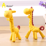 ALcoco 六一新款婴儿童硅胶牙胶 宝宝磨牙训练棒小鹿香蕉咬胶玩具