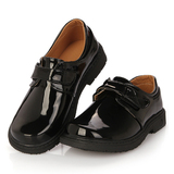黑色学生表演鞋演出鞋 韩版新款白色男童皮鞋春秋儿童单鞋礼仪鞋