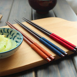 zakka日式尖头筷子绕线绑线木筷天然木质便携餐具寿司筷子