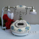 新款陶瓷电话机/青花瓷复古电话/家用工艺座机/来电显示