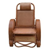 经组装藤沙滩椅天然逍遥椅休闲椅 午休椅老人椅躺椅是其他 折叠椅
