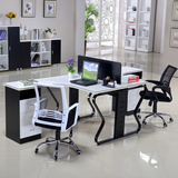 简约现代办公桌组合2/四人位员工屏风电脑桌广州汇欧办公家具桌椅