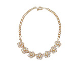 99克拉 欧美外贸原单饰品 SUMNI品牌清新珍珠花朵短款项链（NT）