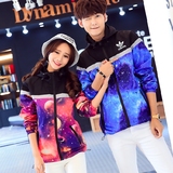 2015阿迪秋冬季新款韩版短款卫衣学生棒球服衫情侣装星空外套女潮