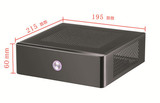 苹果款式MINI ITX迷你客厅电脑小机箱HTPC空箱17*17主板E350离子