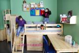 儿童床柜组合 儿童组合家具 儿童套房 学习桌 书桌 斗柜 置物架