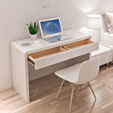 实木书桌简约现代书房写字台办公桌钢琴烤漆电脑桌钢化玻璃台式桌