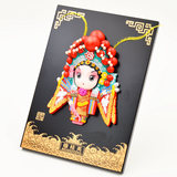 板式泥塑挂件 京剧脸谱特色工艺品摆件中国特色出国礼品送老外