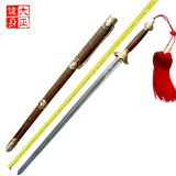 中华武术鸡翅木宝剑不锈钢龙泉宝剑标准木兰太极剑未开刃大正健身