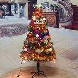 挂在树上的灯千诺 圣诞树 150cm圣诞树套餐 彩灯发光圣诞树 超值1