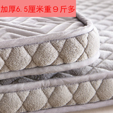 全棉榻榻米床垫 珊瑚绒立体海绵床垫可折叠单人双人1.5/1.8床垫被