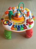 谷雨玩具多功能游戏桌学习桌音乐琴中英文早教益智儿童玩具