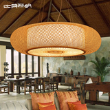 比月中式吊灯客厅餐厅茶楼灯具竹吊灯创意东南亚竹编工程吊灯3636