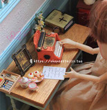 【复古打字机】-娃娃用 6分3分桌面 书桌 小道具 场景配件 通用款