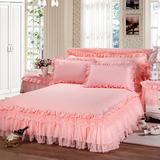 全棉刺绣花床套床罩床裙四件套纯棉床上用品4件套1.8 2m