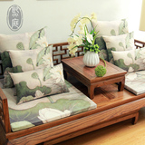 中式罗汉床垫 家居布艺软饰中式红木三人沙发垫椅垫靠垫成套床垫
