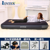 INTEX充气床双人折叠户外充气床垫 便携家用气垫床加厚单人冲汽床