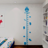 亚克力宝宝身高贴 儿童成人身高尺创意身高墙贴画3D水晶立体墙贴