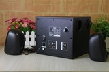 正品爱国者多媒体电脑桌面音箱 2.1个性简约木质有源小音响低音炮