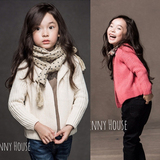 韩国童装女童秋冬季纯棉多色厚款针织开衫儿童春秋百搭毛衣小外套