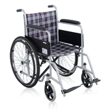 泰康豪华钢管喷涂轮椅车老人轻便折叠手动残疾人便携轮椅轮椅JT