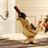 欧式红酒架摆件奢华家居创意树脂酒架宫廷复古装饰品婚庆礼品