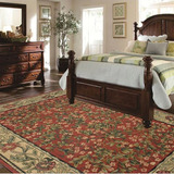 欧式美式田园长方形碎花地毯 客厅沙发茶婚房卧室床前床边红地毯