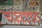 漠高小镇 敦煌莫高窟壁画临摹 李开国画家作品九色鹿救人图 收藏