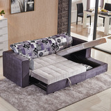 客厅沙发组合日式美式沙发可拆洗沙发床 多功能储物转角沙发床