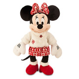 现货 迪士尼美国代购圣诞节日版米奇米妮毛绒娃娃毛绒玩偶礼物