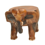 包邮 泰国全实木雕大象凳子 实木大象换鞋凳 东南亚招财摆件礼物