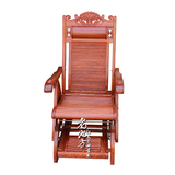 红木摇椅躺椅逍遥椅实木沙滩椅花梨木阳台午休椅刺猬紫檀老人椅