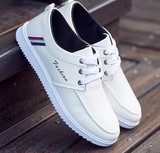 新款夏季男士白色男鞋子休闲鞋韩版潮鞋阿甘鞋透气运动板鞋