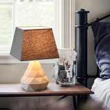 美式乡村复古水泥台灯 个性创意LOFT简约台灯 工业风卧室床头灯