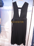 太平鸟女装正品代购2016年夏款黑色背心式连衣裙(699)A1FA6213589