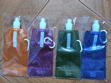 满6个包邮 便携折叠水瓶 水杯 压缩骑行水袋运动水壶户外背包水囊