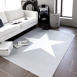 韩国代购高档卧室客厅地毯茶几大地垫沙发床边毯防滑浅灰色大地毯