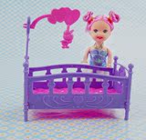 新款娃娃玩具配件凯莉娃娃过家家玩具睡觉婴儿床摇摇床玩具