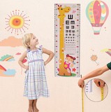 身高贴纸 幼儿园可移除卡通墙贴 卧室客厅儿童房间装饰贴画视力表