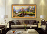 日康 托马斯风景油画 纯手绘卧室走廊挂画酒店壁画 客厅装饰画