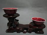 景德镇文革瓷器保真/老厂货瓷器/仿古瓷器/古玩/郎红茶杯酒杯对