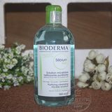 授权正品 Bioderma/贝德玛卸妆水净妍洁肤液500ML蓝水油性混合型