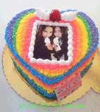 北京生日蛋糕同城速递个性蛋糕 创意定制翻糖纸打印数码照片蛋糕
